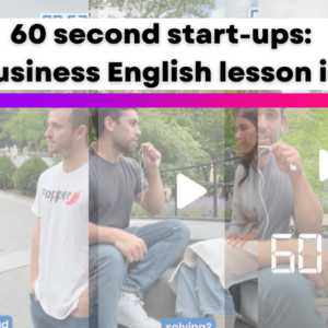 60 second start-ups : A business English lesson idea