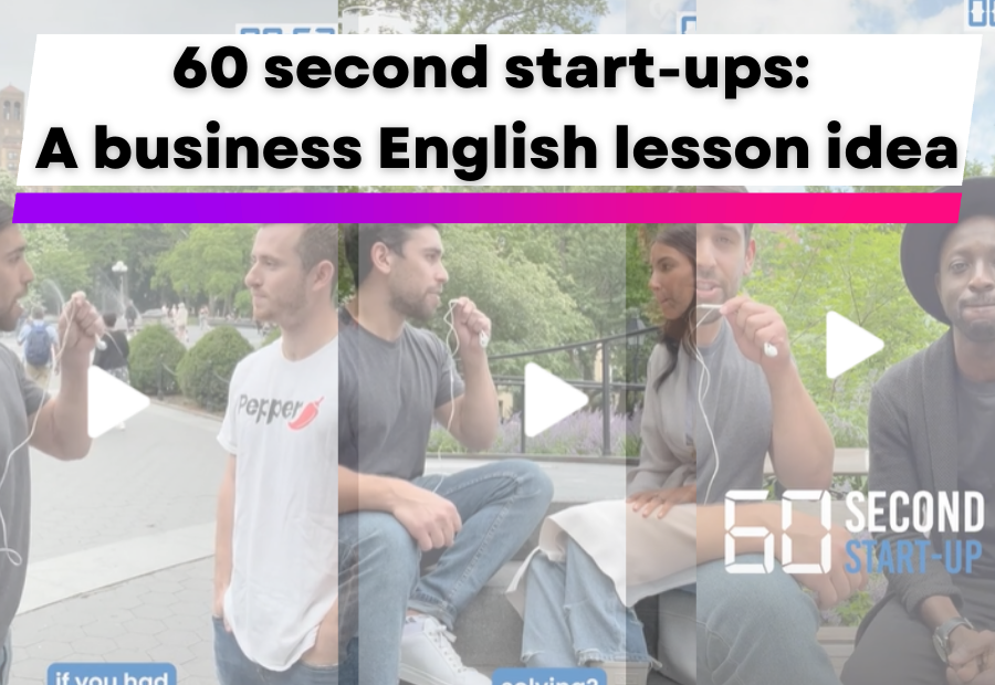 60 second start-ups : A business English lesson idea