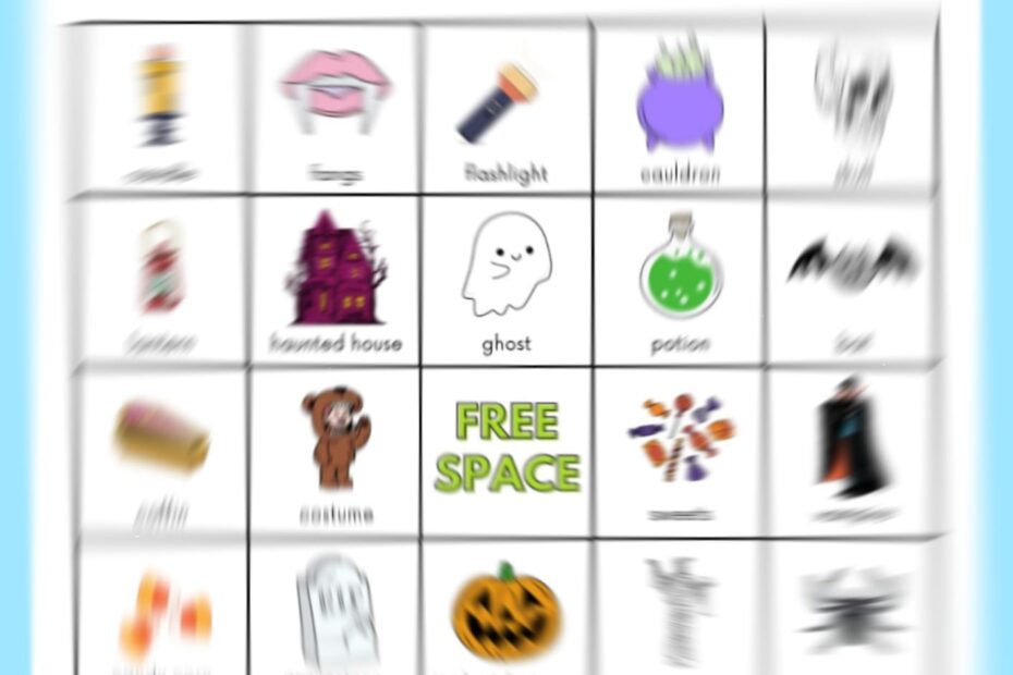 Halloween Bingo Game by Charlie's Lessons